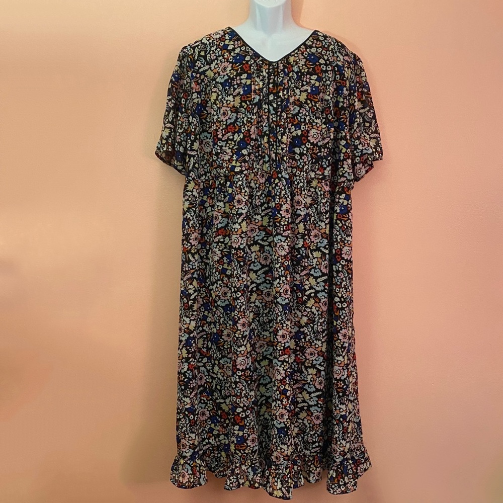 Woman Within Size 26W Floral Dress
